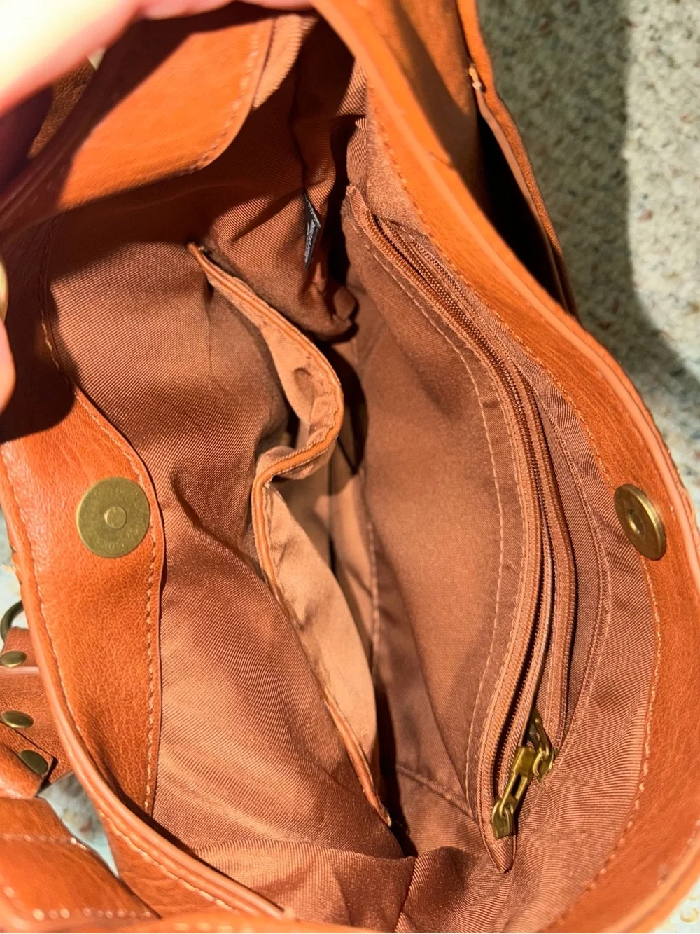 Antik Kraft Classic Brown Leather Hobo Shoulder Bag